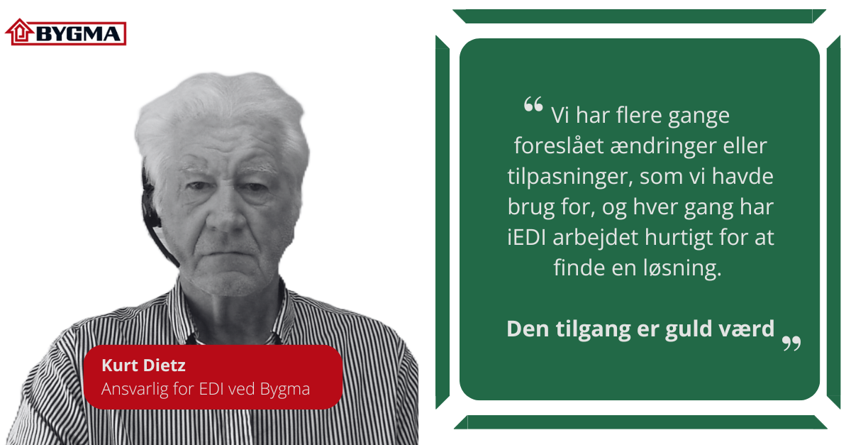 Kurt Dietz, IT Manager at Bygma